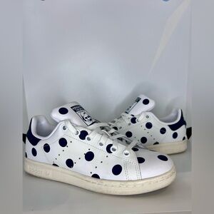 Adidas Stan Smith J Playful Polka Dot Trainers - Size 3.5